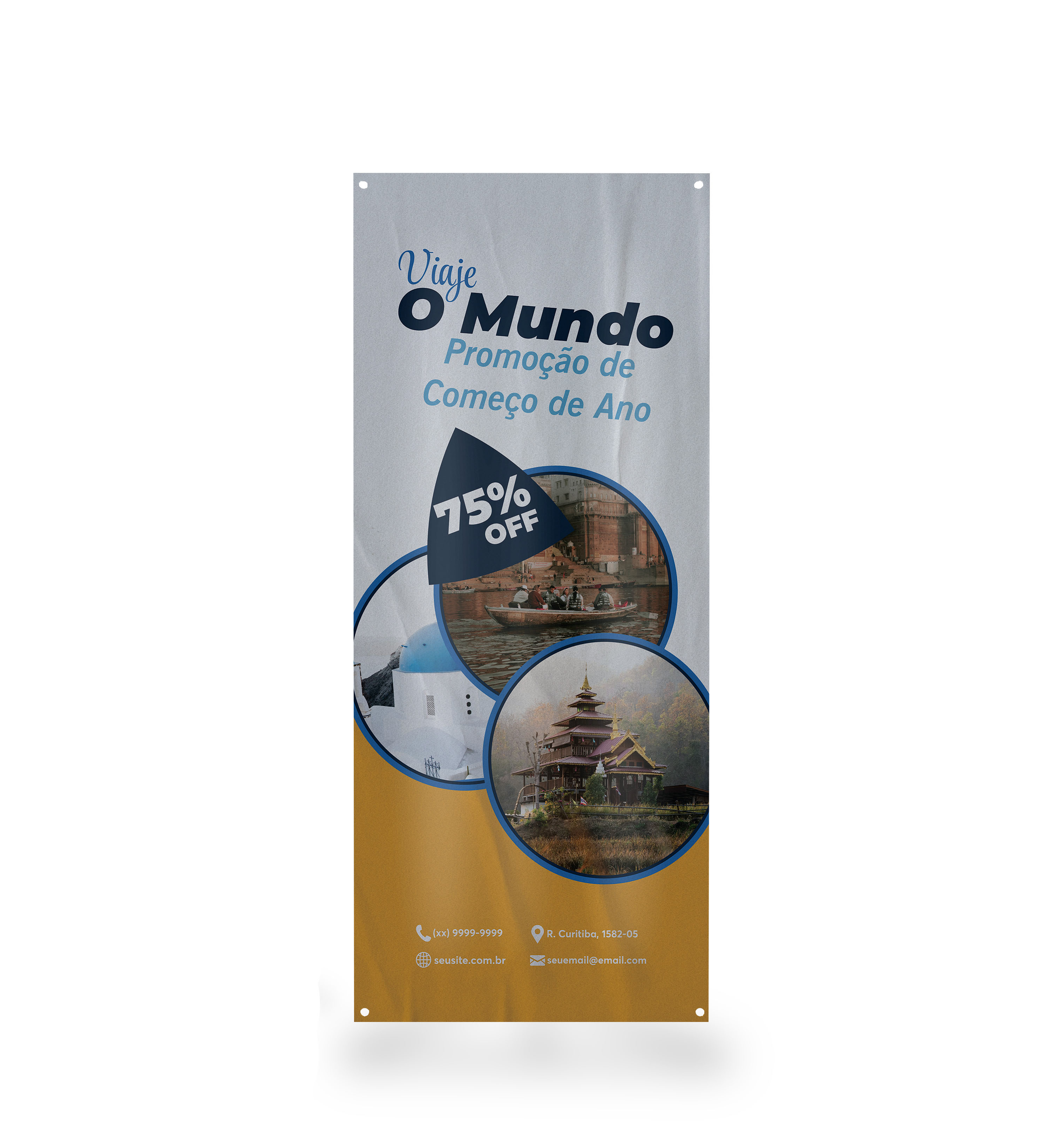 X-Banner em tecido oxford personalizado